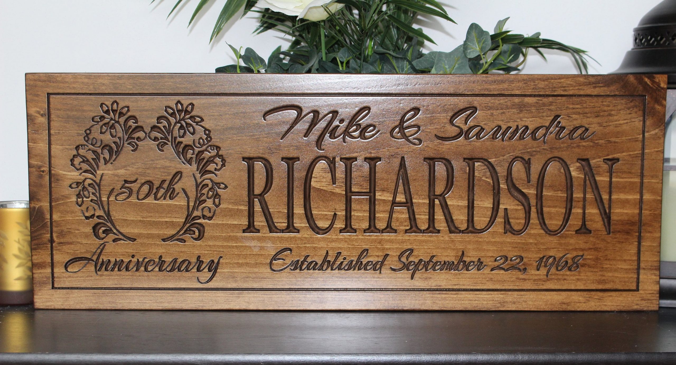 Personalized 50th Anniversary Gift for parents