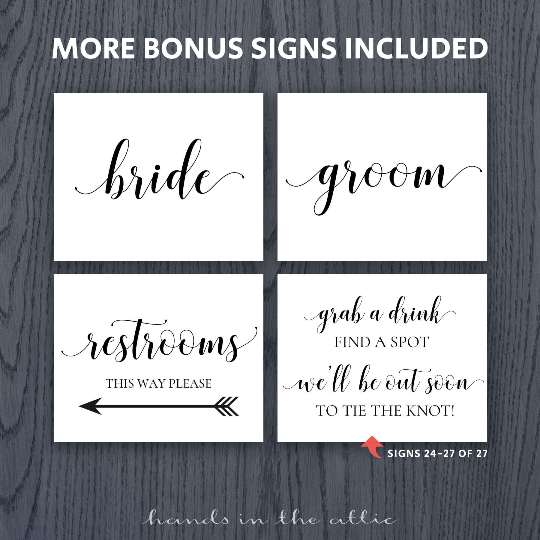 Printable Wedding Signs