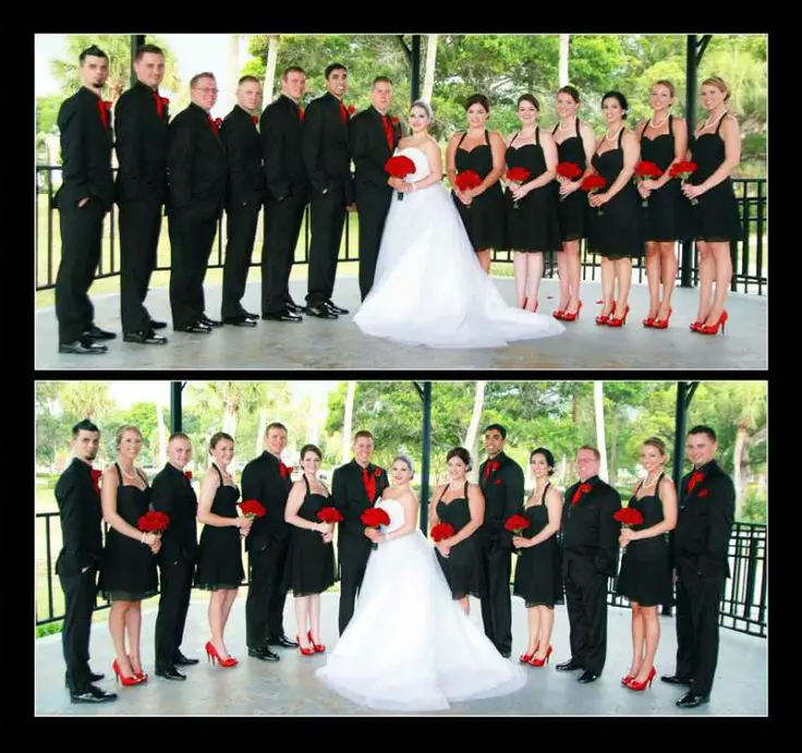 Red And Black Wedding Decorations
