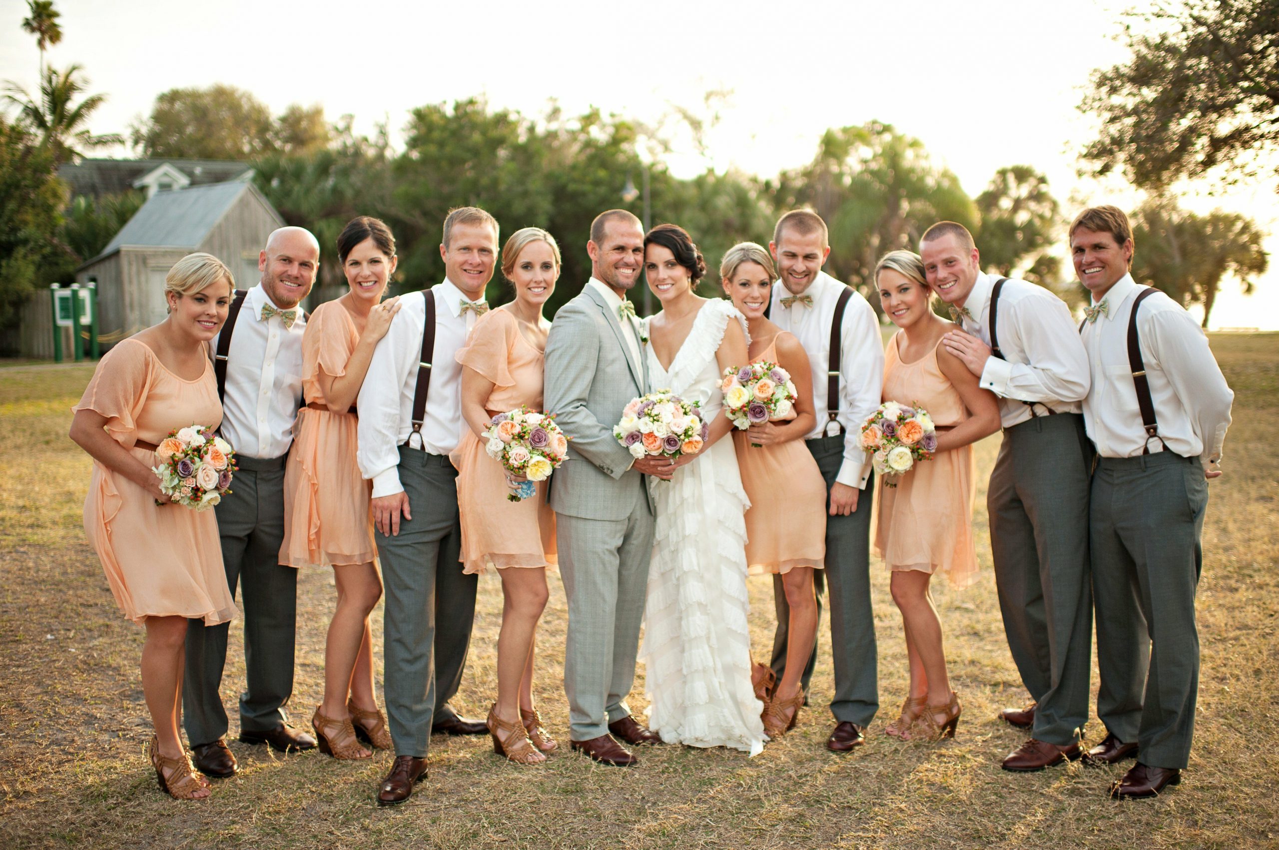 Relaxed Casual Wedding Party Attire