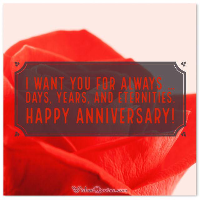 Romantic First Wedding Anniversary Messages For Wife