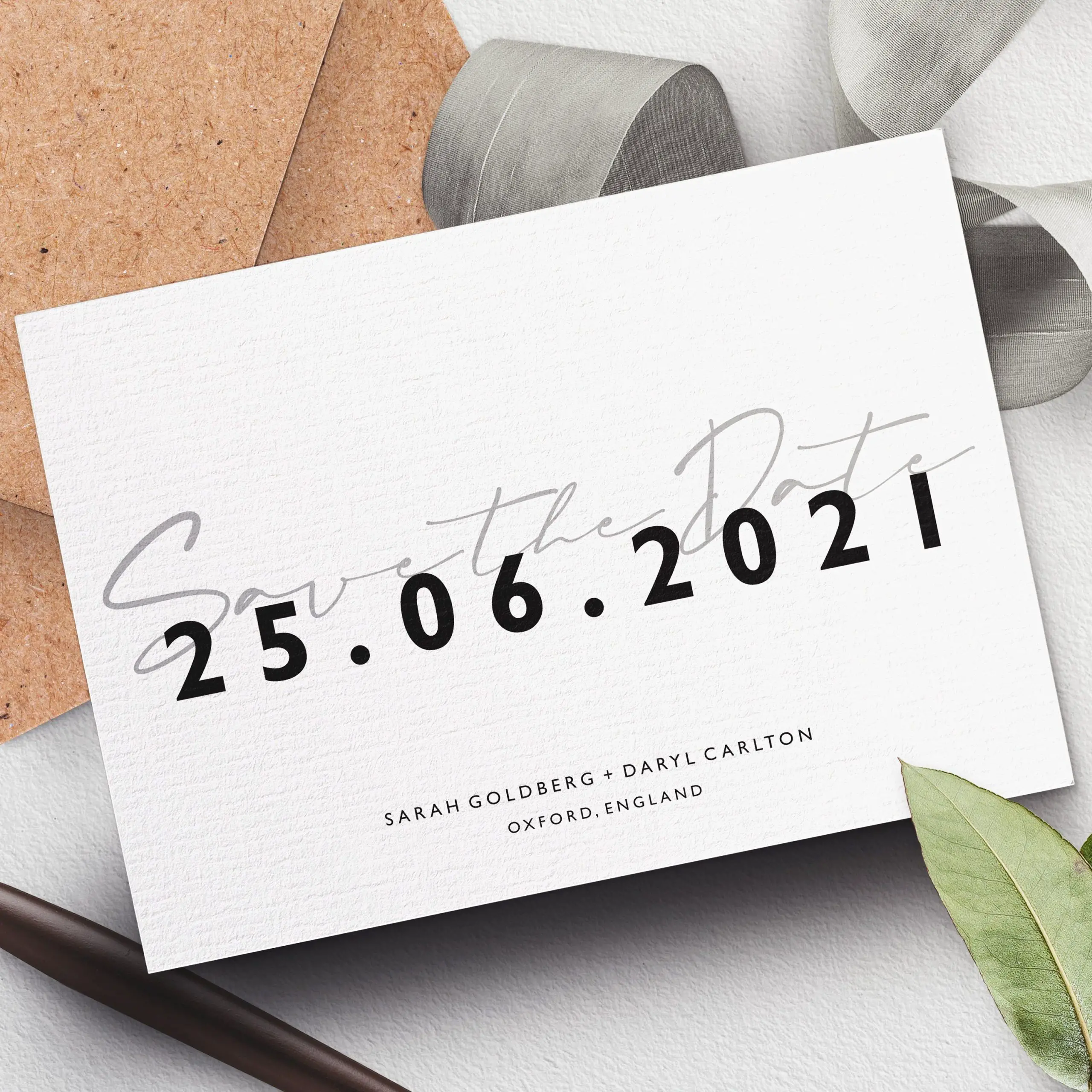 Save the Date Cards Simple Save the Date Stylish Modern