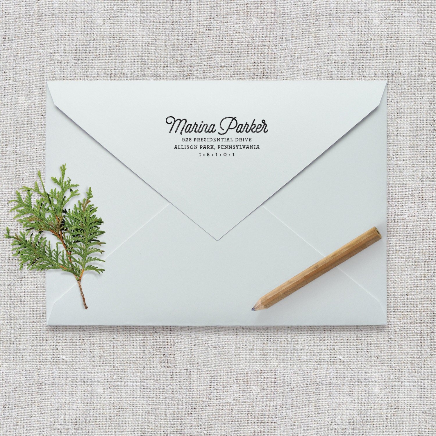 Self Inking Return Address Stamp / Wedding Invitation Stamp
