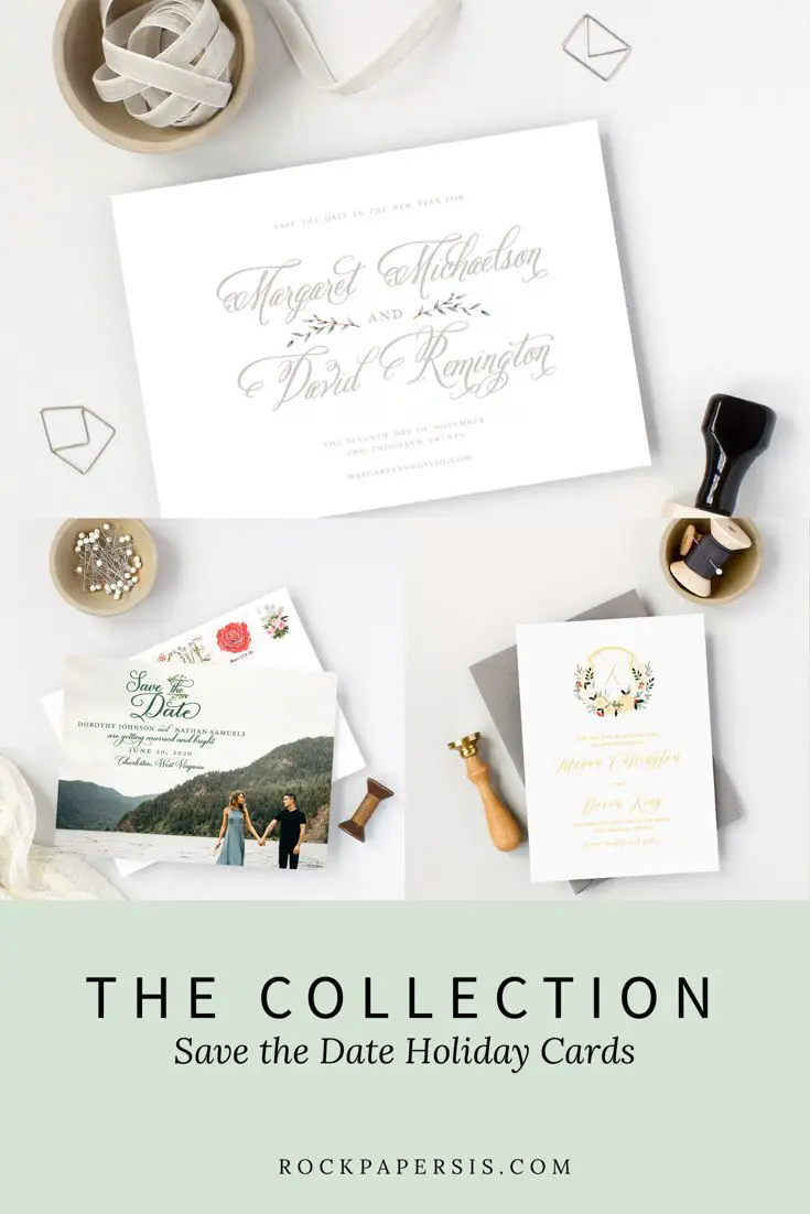 Send your guests a combined Christmas card and Save the ...