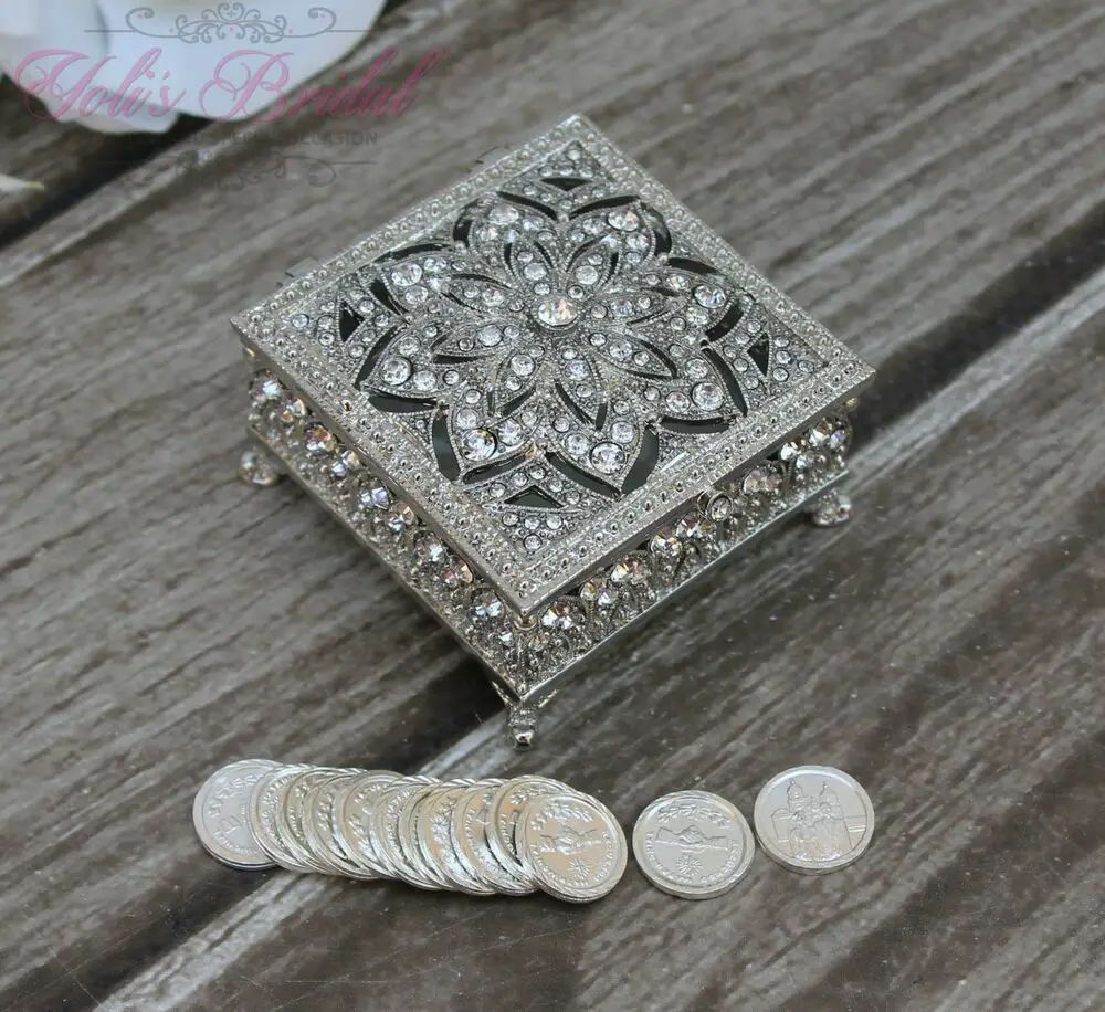 Silver Wedding Unity Coins, Bridal Arras, Jewelry Coin ...