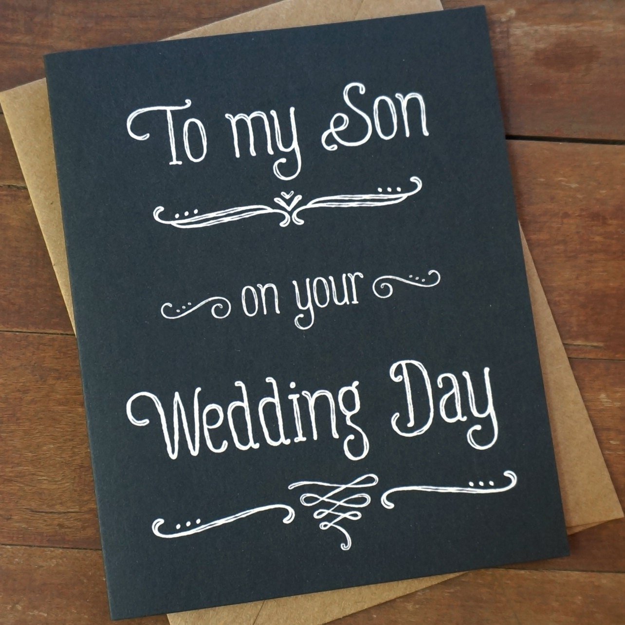 Son Wedding Gift for Son in law Gift To My Son On Your