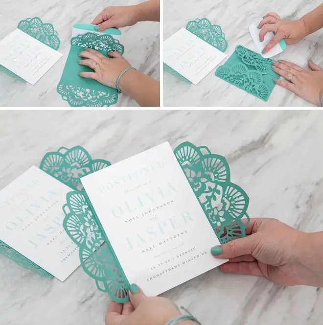 Stunning, Homemade Wedding Invitation Wraps With Minted ...