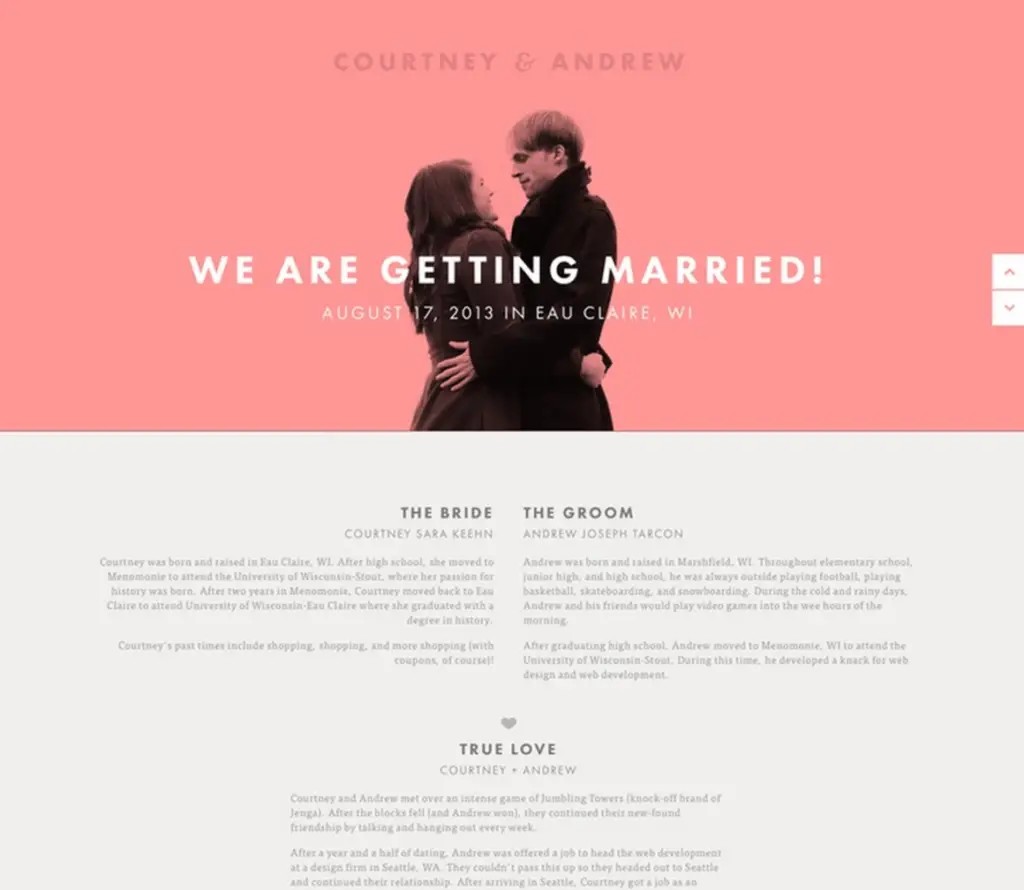 The Definitive Guide to Wedding Websites &  Why to Create One!