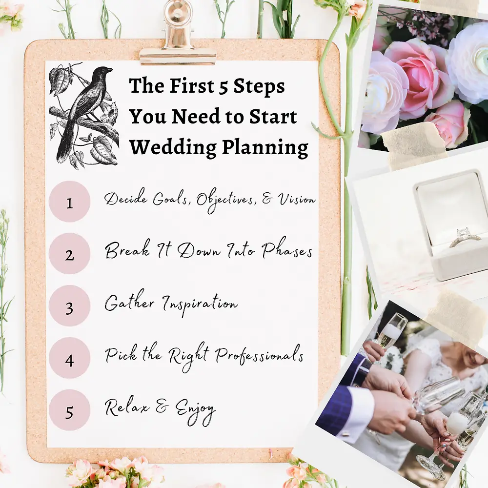 The First 5 Steps You Need to Start Wedding Planning
