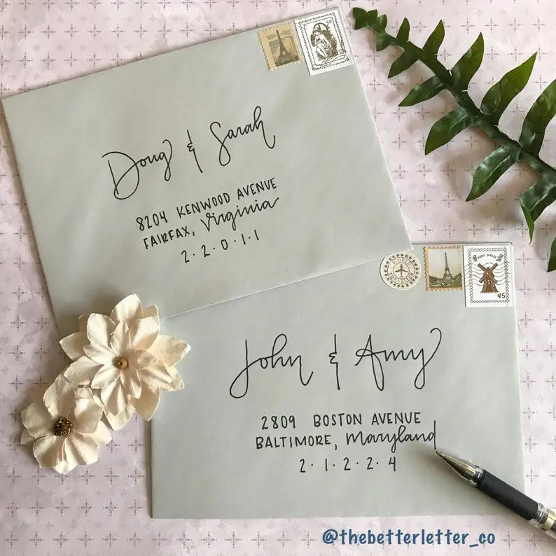 The Justine Handwritten Envelope Address Envelope