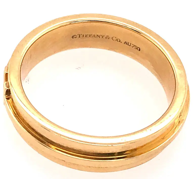 Tiffany and Co. 18 Karat Yellow Gold Wedding Ring / Band For Sale at ...