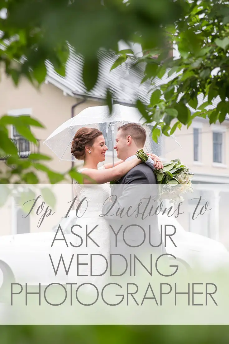 Top 10 Questions to Ask Your Wedding Photographer