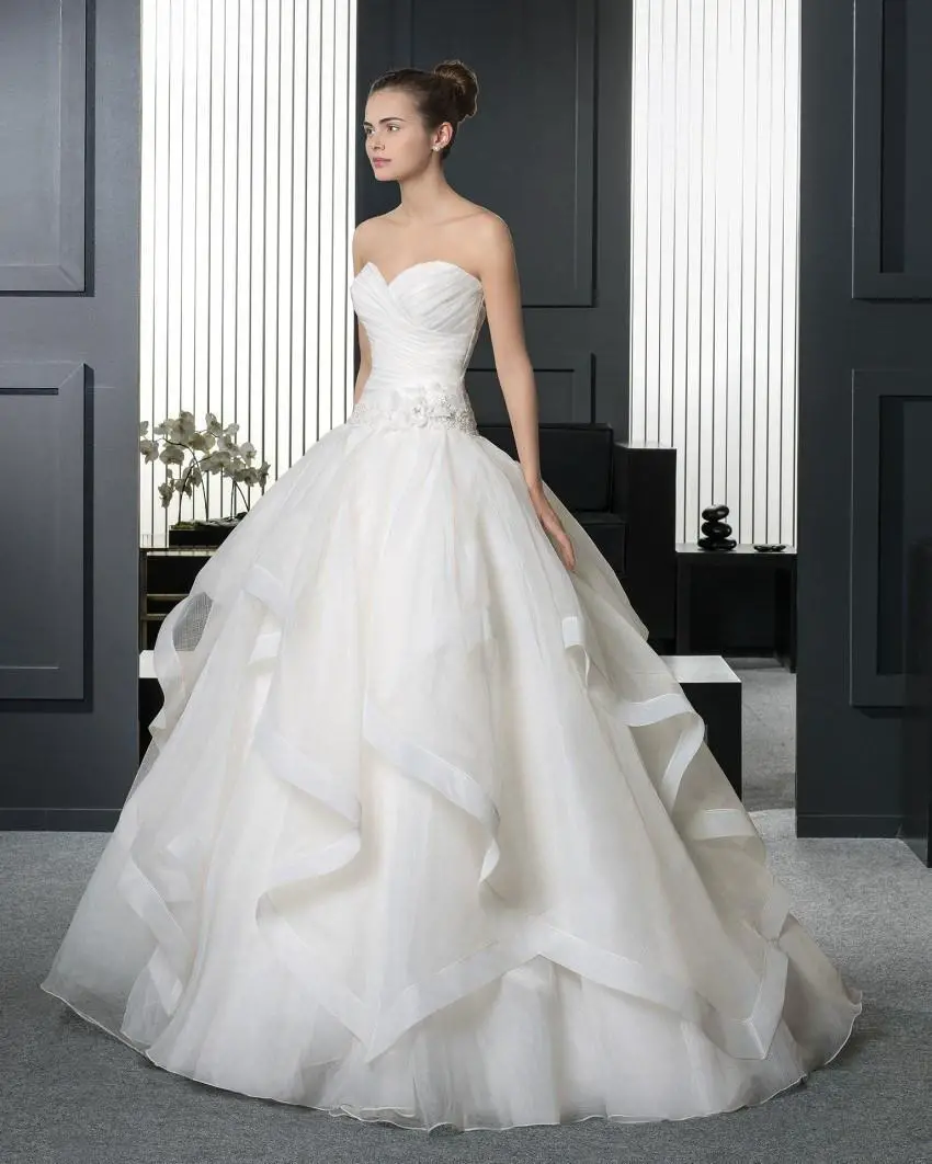 Top Selling Backless Sleeveless Ball Gown Princess Wedding Dress ...