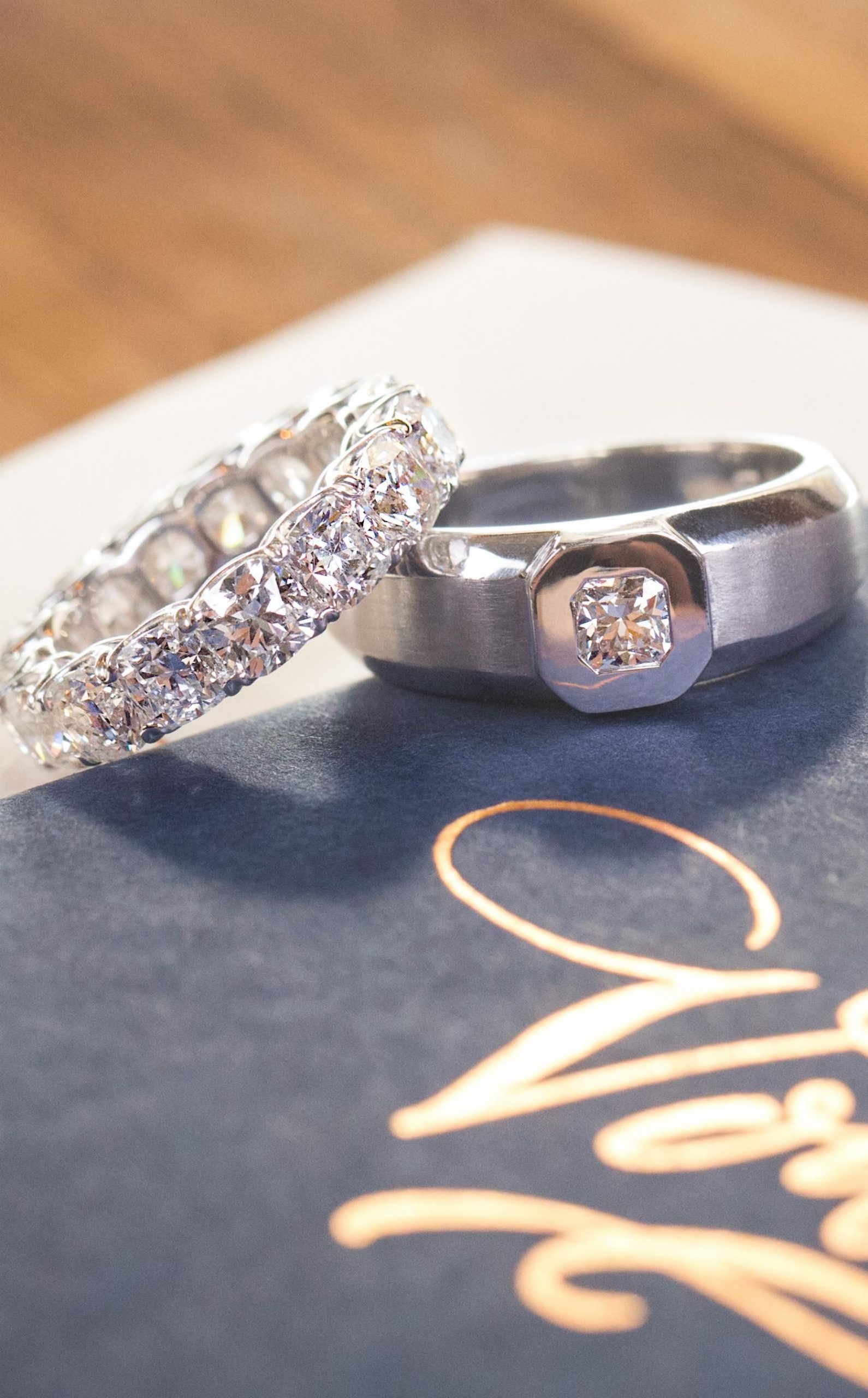 Uncover true romance with a pair of diamond wedding rings ...