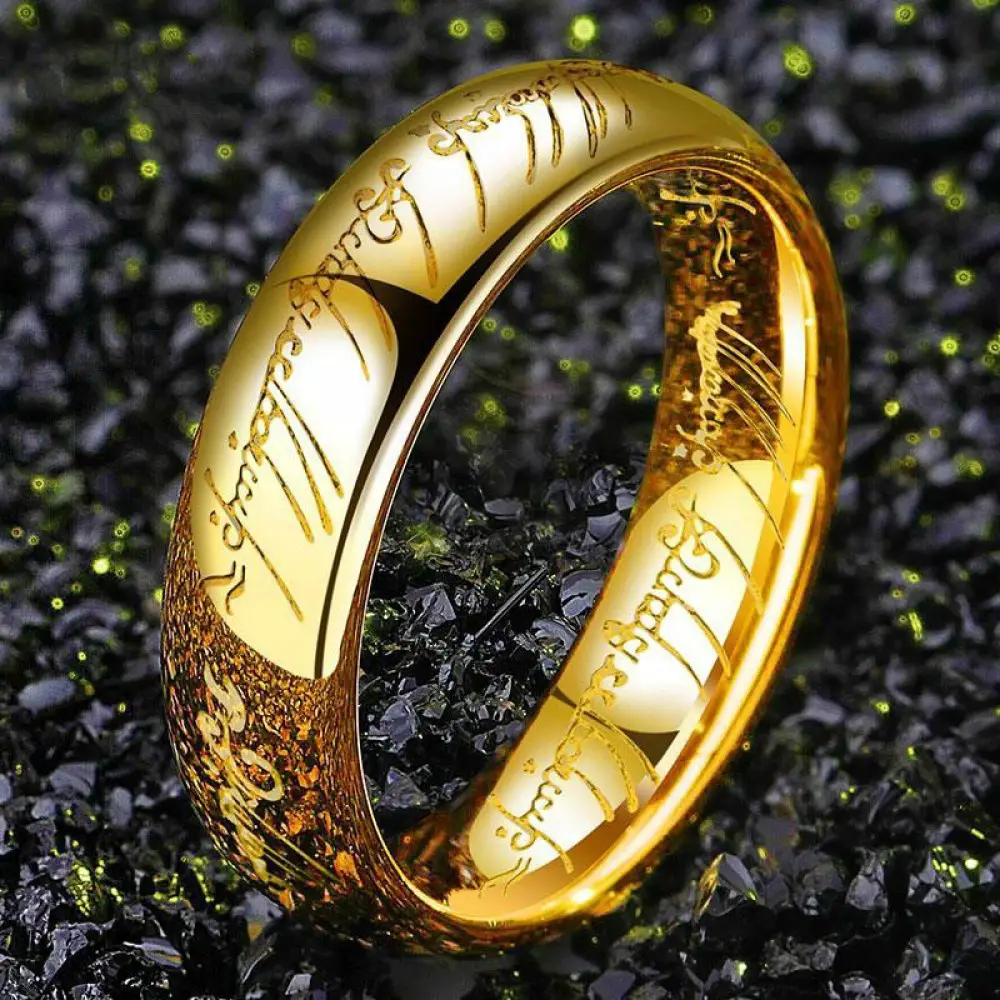 Unique Lord Of The Rings Wedding Bands In Titanium