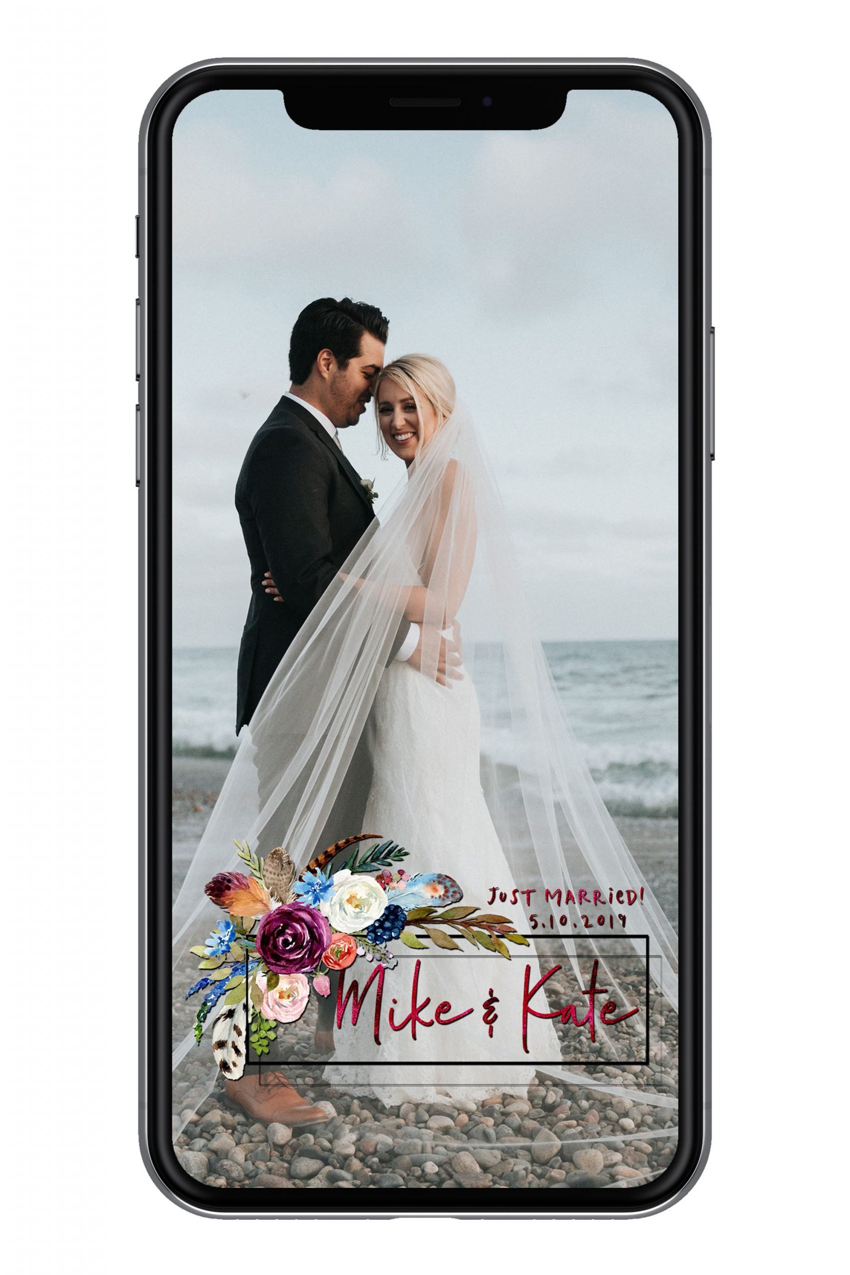 Wedding Floral Snapchat Filter, Snap Chat Geofilter ...