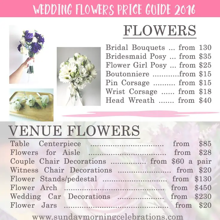Wedding Flowers Package Prices For Teens