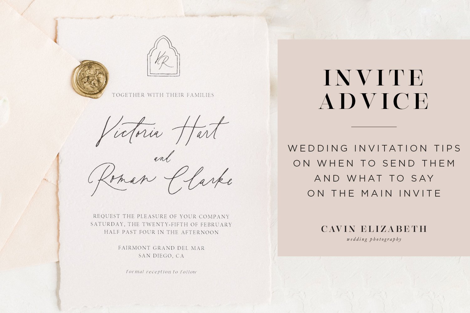 Wedding Invitation Tips + Advice on When to Send and What ...