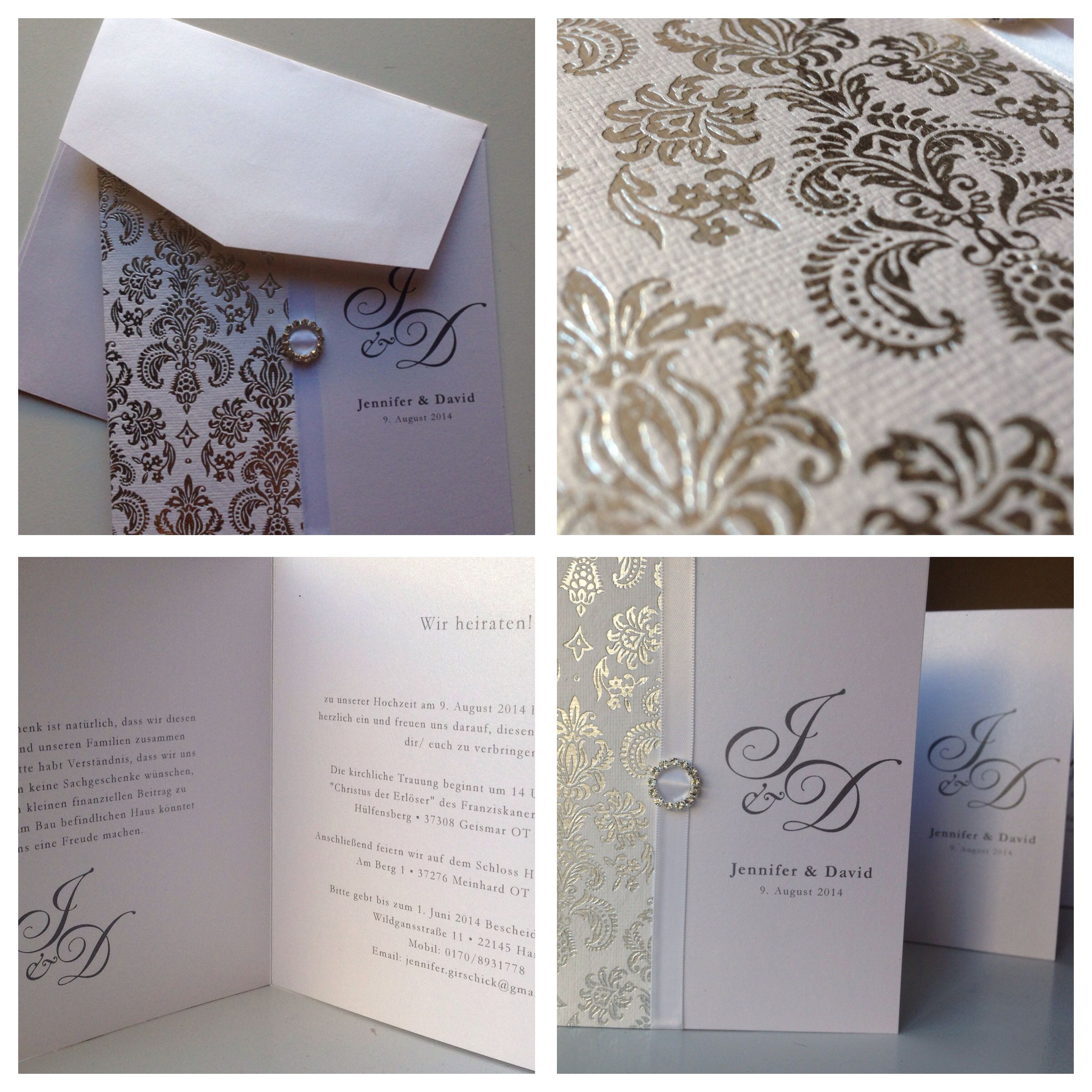 Wedding invitations for a client in Germany using the ...