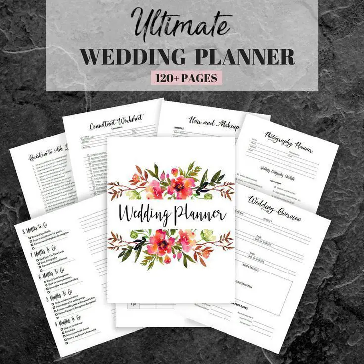 Wedding Planner Printable, Wedding Planning Book ...