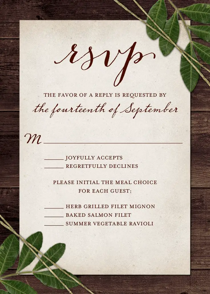 Wedding RSVP Wording and Card Etiquette 2019