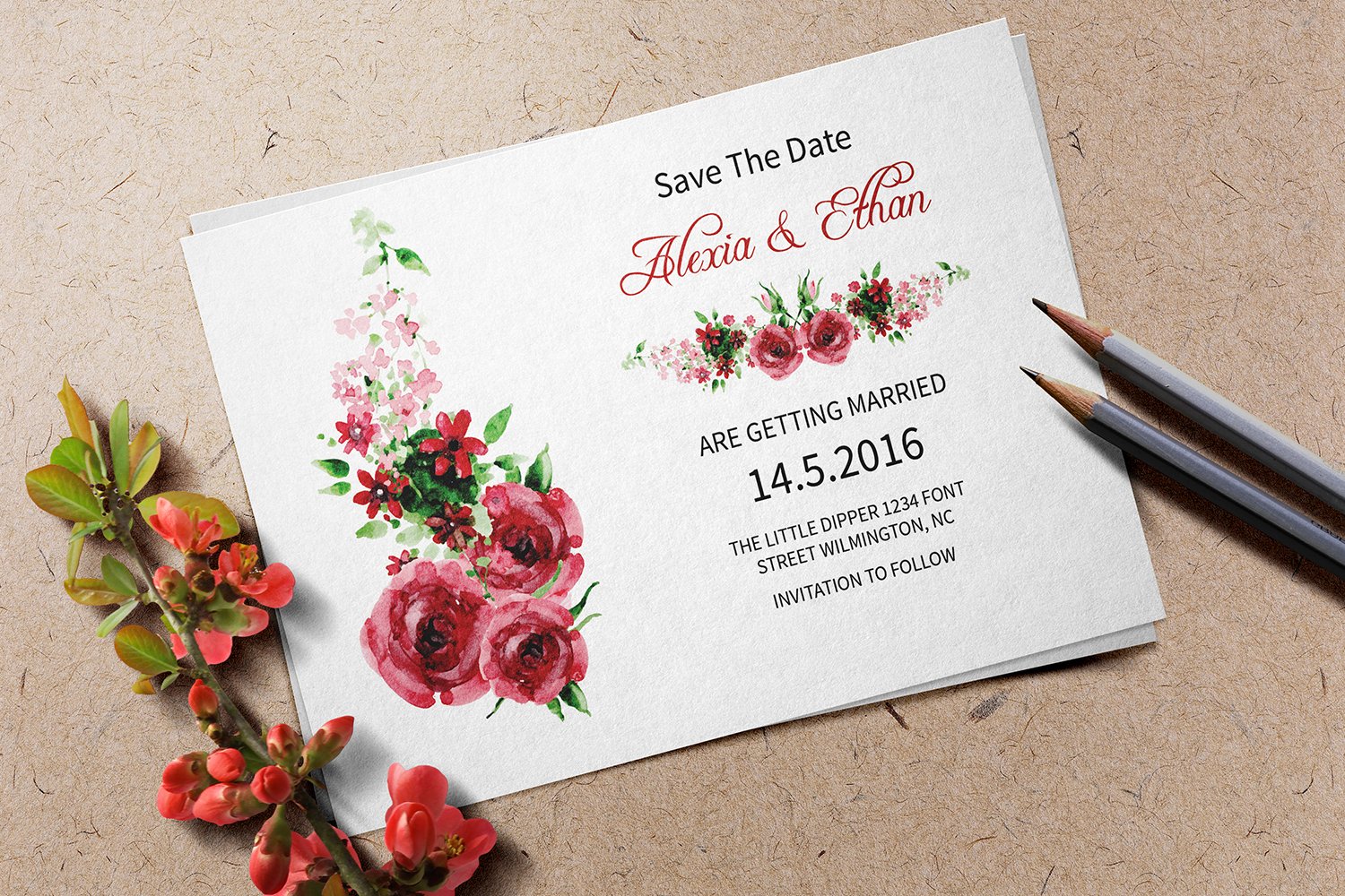 Wedding Save the Date Template (Graphic) by sistecbd Â· Creative Fabrica