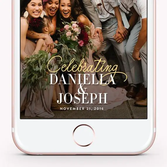 Wedding Snapchat Filter Weddings Custom Filter Wedding
