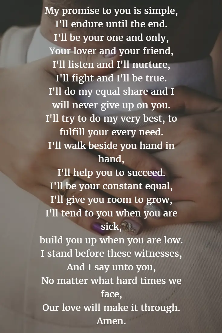 Wedding Vows » 22 Examples About How to Write Personalized Wedding Vows ...