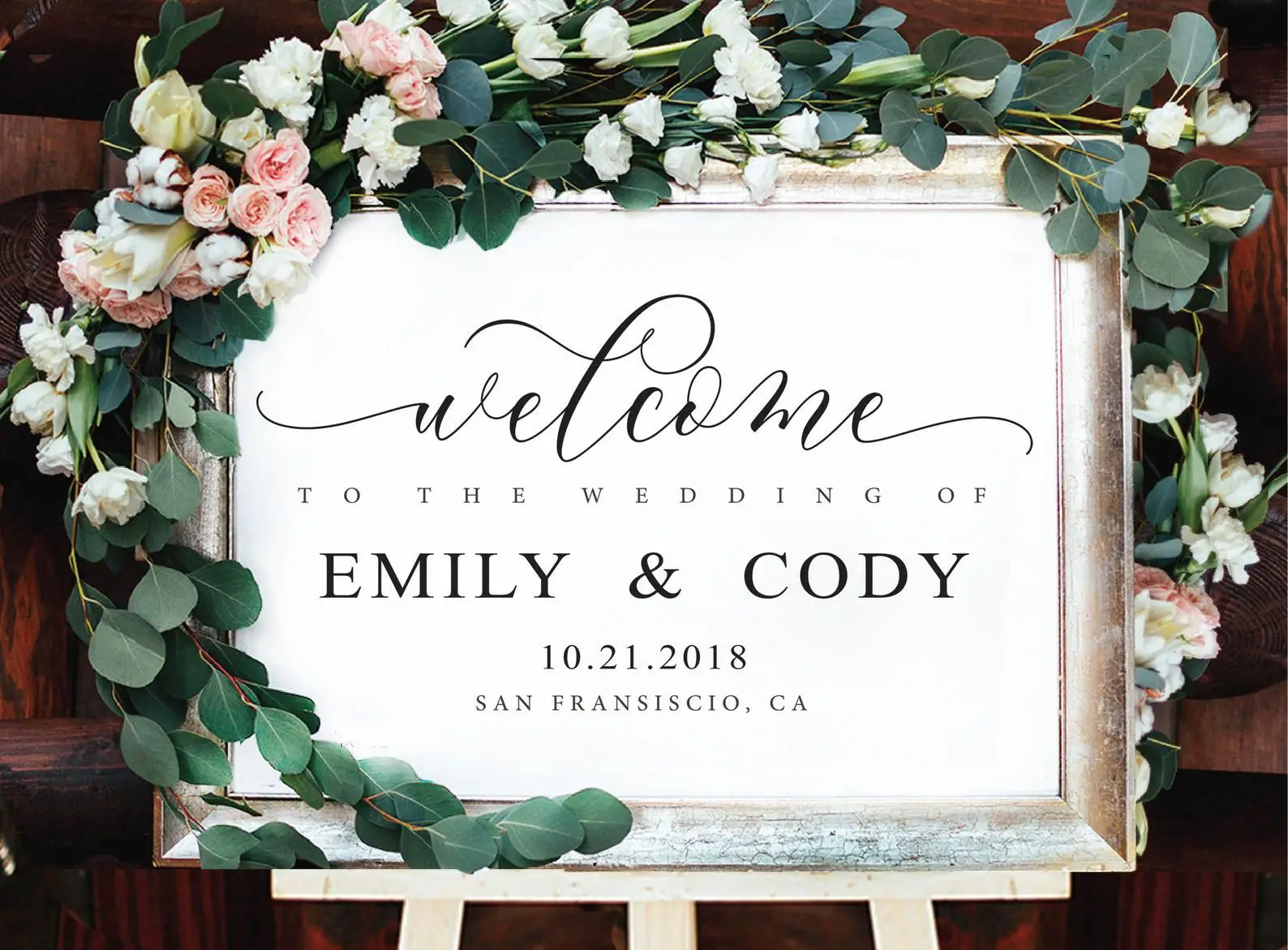 Wedding Welcome Sign Template Wedding Welcome Sign ...