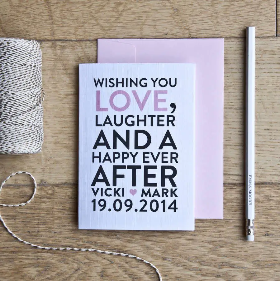 What to Write in a Wedding Card: Wedding Wishes They