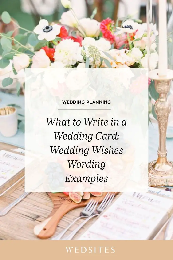 What to Write in a Wedding Card: Wedding Wishes Wording ...