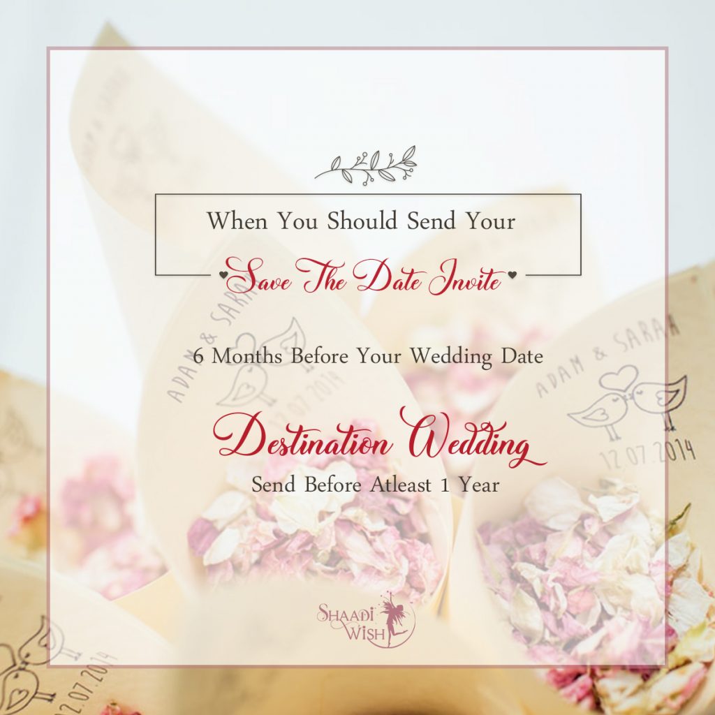 When Do You Send Out Save The Dates And Invitations