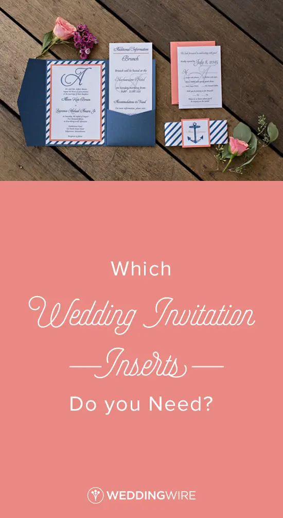 Which Wedding Invitation Inserts Do You Need?