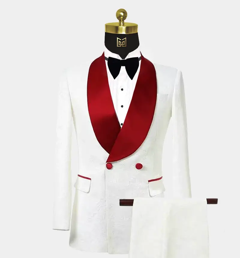 White and Red Tuxedo