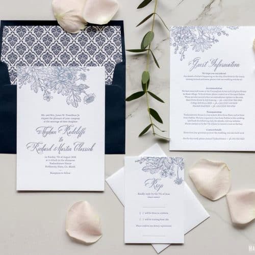 Whose Name Goes First On Wedding Invitation Lovely Floral Bloom Magva ...