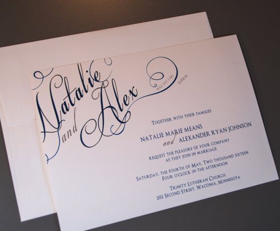 Whose Name Goes First On Wedding Invitation ...